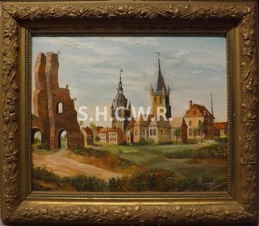 Ruines du château, beffroi et église